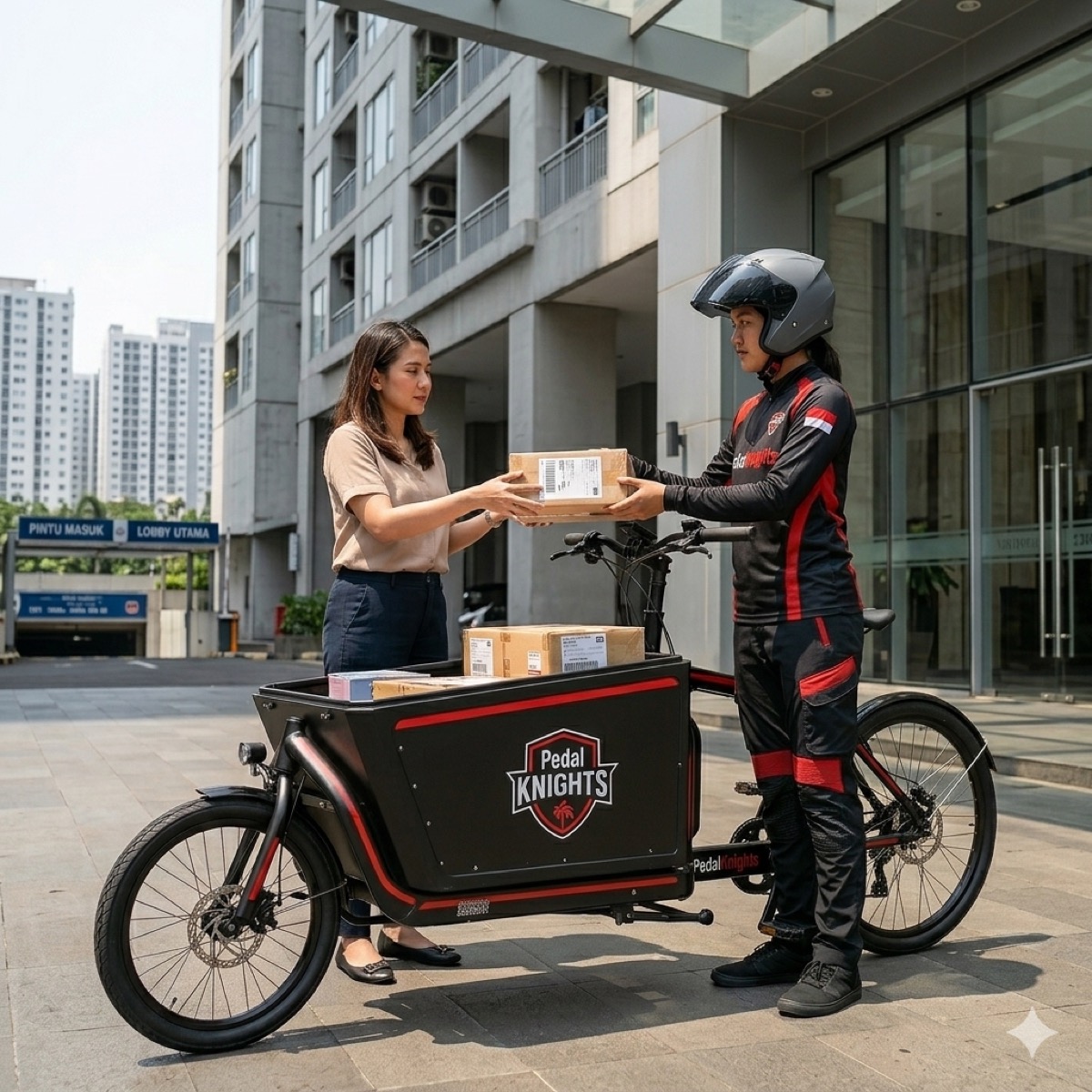Cargo Bike untuk Pengiriman Gas Elpiji dan Kebutuhan Rumah Tangga